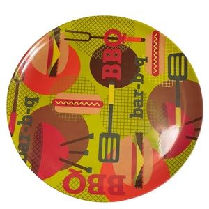 Set of 10 BBQ Melanine Plates